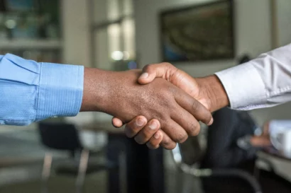 A image of a handshake.